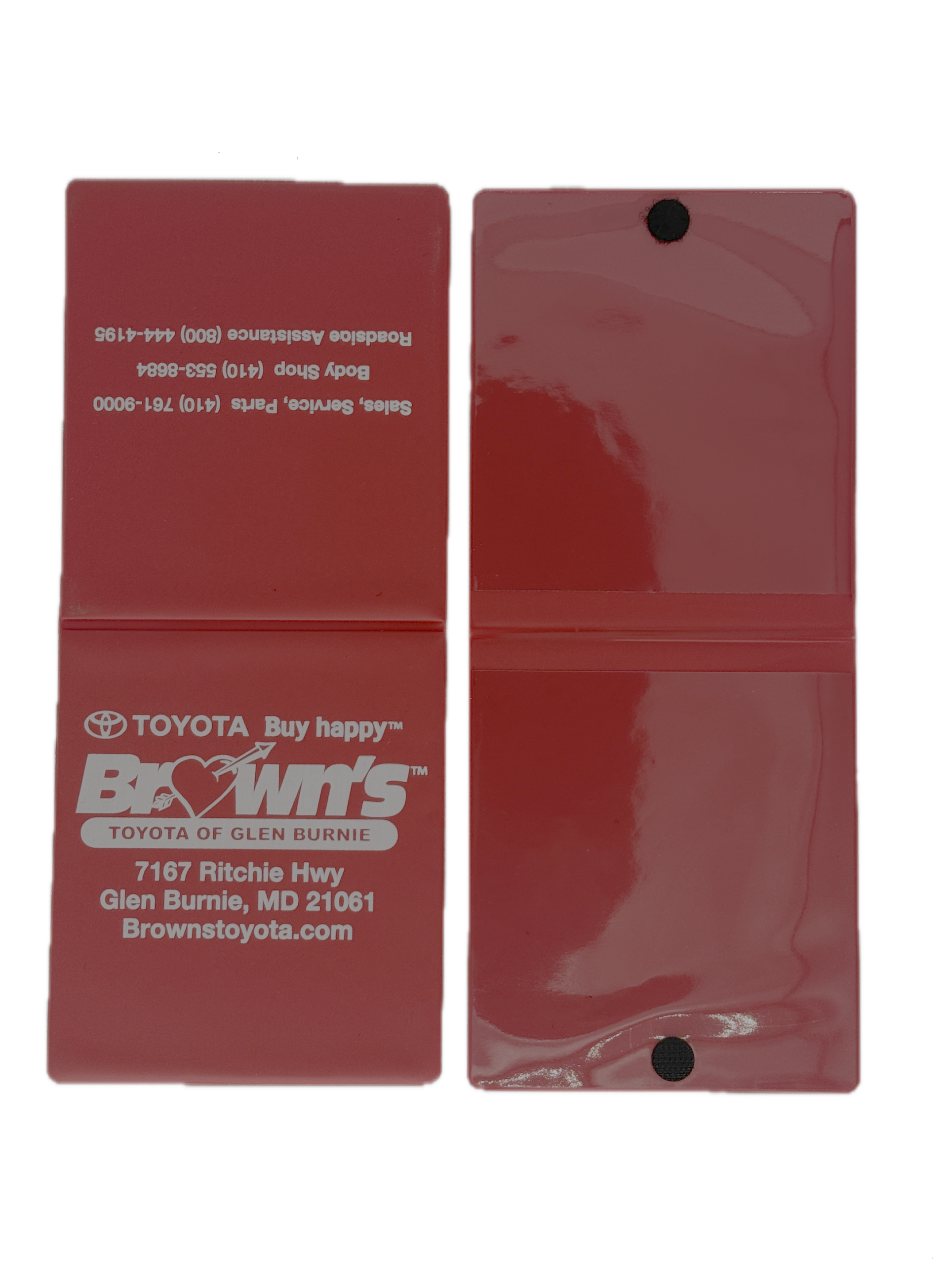 Red Display Sleeve Velcro closure